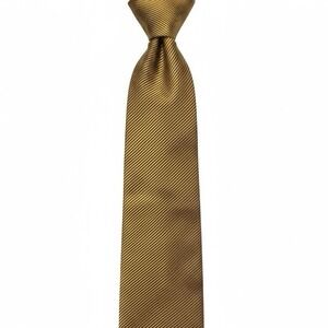 XMI Handmade 100% Silk Tie Orange With Navy Stripes L: 58" W: 4"